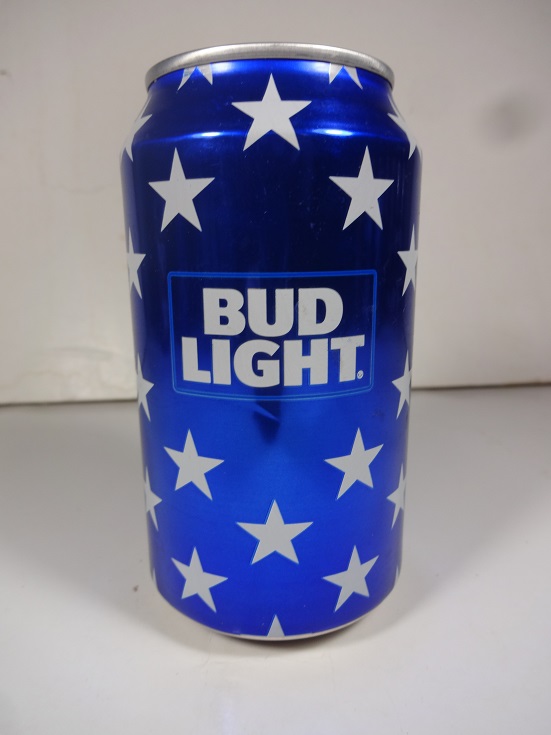 Bud Light - blue & white w stars - T/O - Click Image to Close